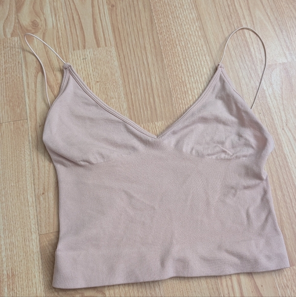 NWOT Free People Intimately Pink Brami Crop Tank Top Size XS/S - Picture 2 of 4